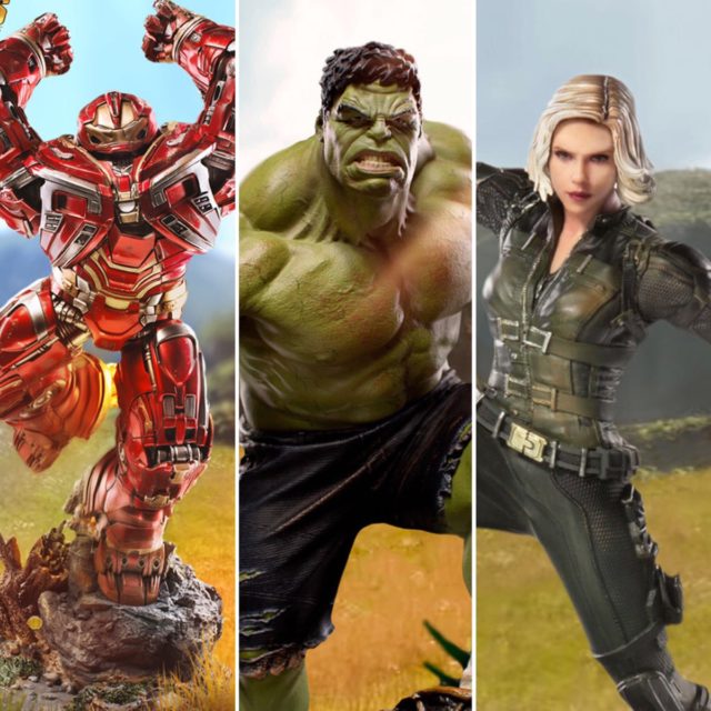 Iron Studios Avengers Infinity War Statues Black Widow Hulk Hulkbuster