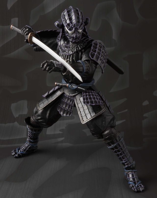 Black Onmitsu Spider-Man Bandai Action Figure Wielding Sword