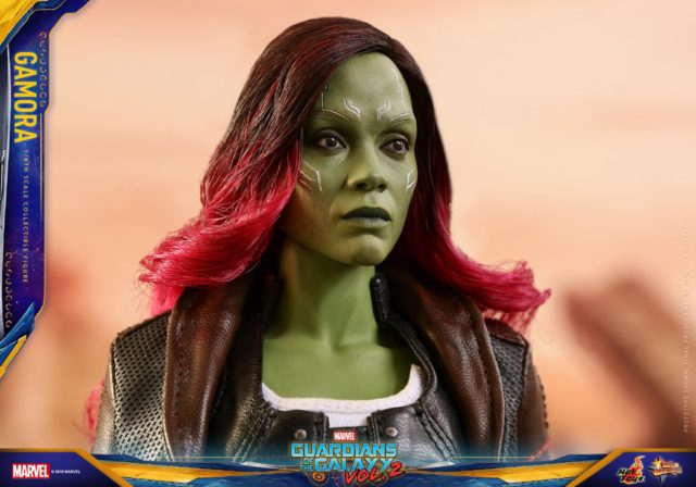 Close-Up of Hot Toys Gamora Head Infinity War Portrait