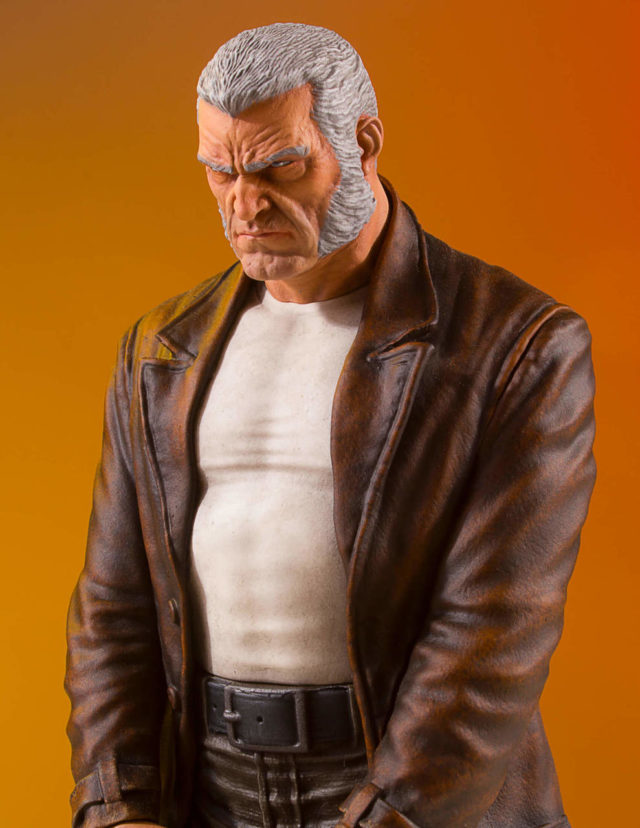 Close-Up of Old Man Logan Collectors Gallery Statue Gentle Giant Ltd