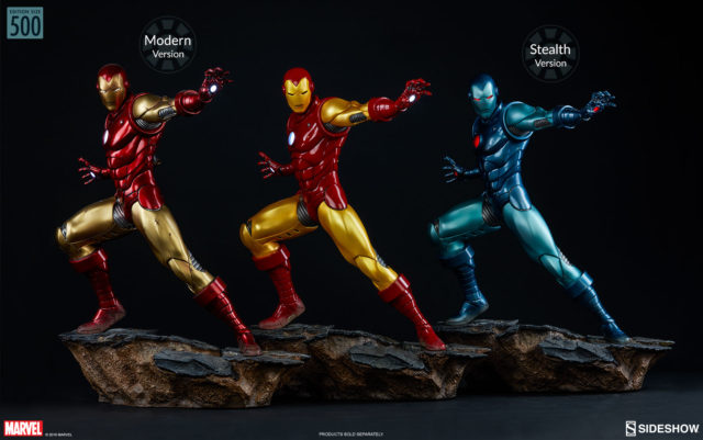 Hot Toys Avengers Assemble Iron Man Statues Variants Modern Stealth