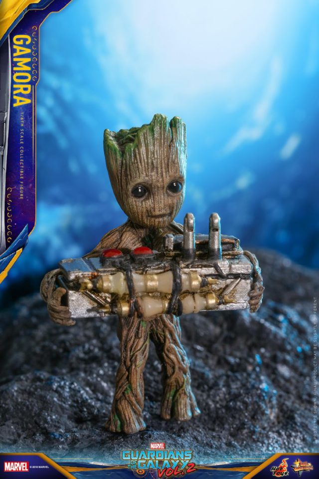 Hot Toys Baby Groot Figure with Button from Gamora