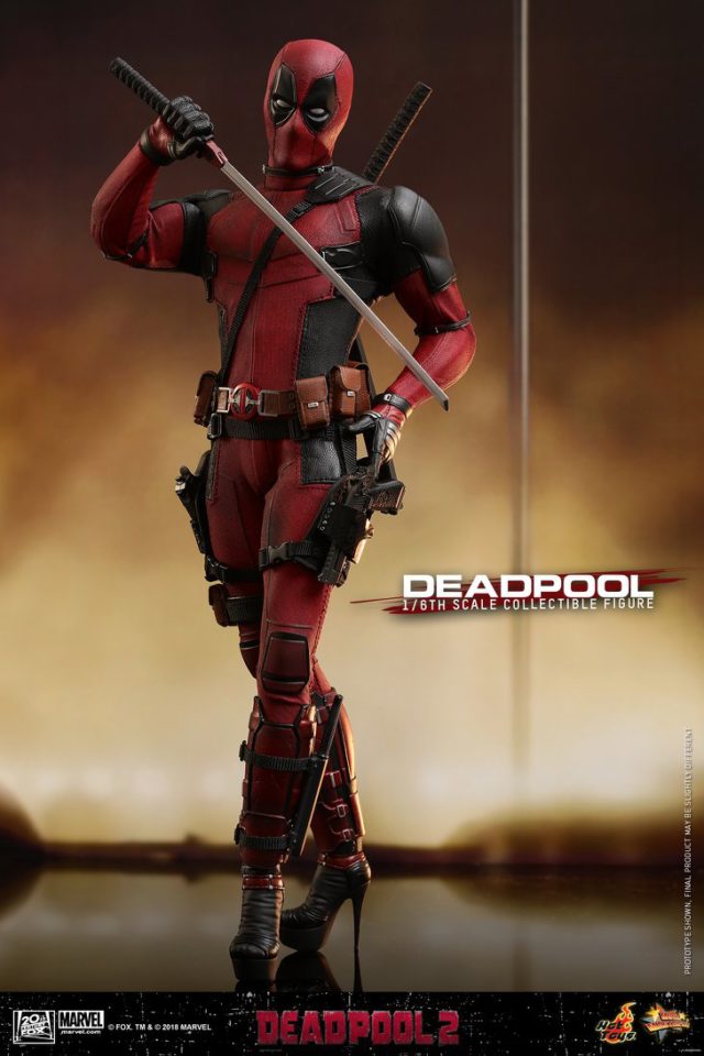 Hot Toys Deadpool 2018 Figure Wearing High Heels