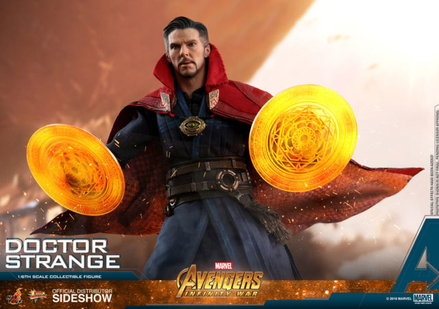 Hot Toys Doctor Strange Infinity War Movie Figure with Rune Spell Effects