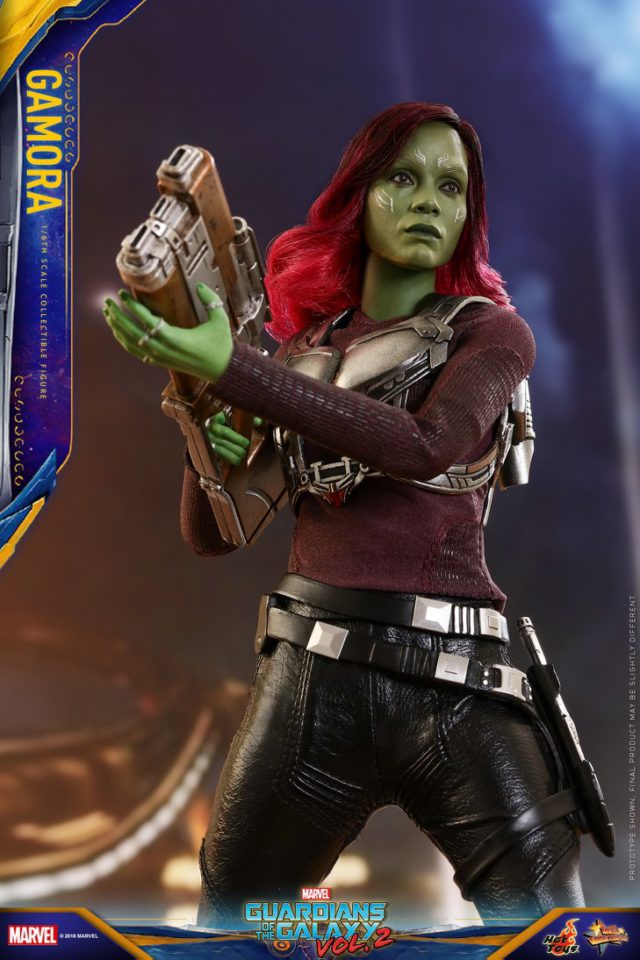 Hot Toys GOTG Vol 2 Gamora Figure with Aerorig Jetpack