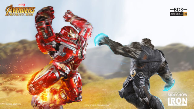 Infinity War Hulkbuster Iron Studios Statue vs Cull Obsidian