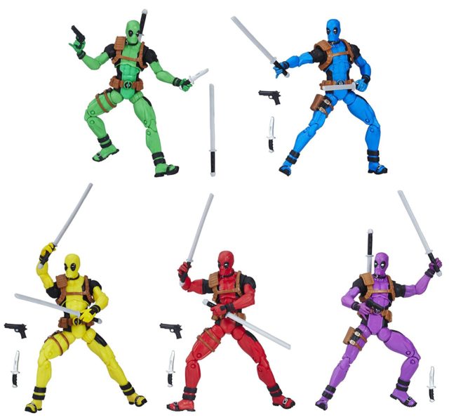 Marvel Legends Deadpool Rainbow Squad Figures