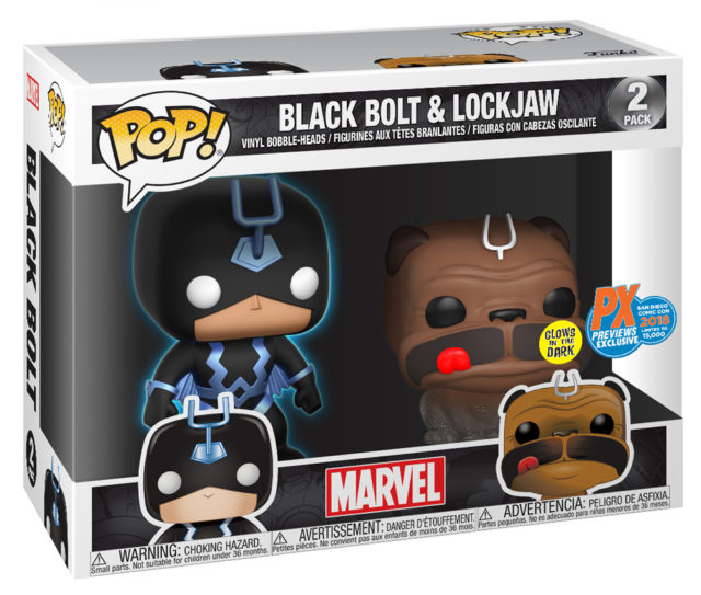SDCC 2018 Exclusive Funko POP Black Bolt Lockjaw Two Pack