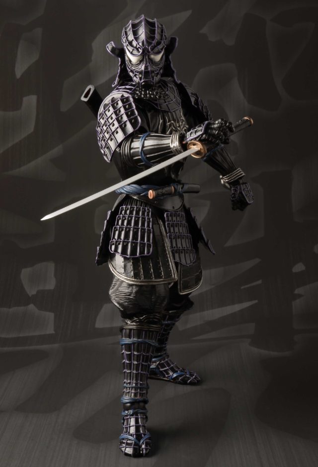 Sword-Wielding Black Costume Samurai Spider-Man Action Figure