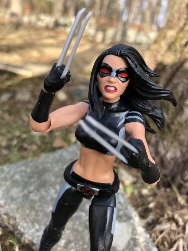 Close-Up of Marvel Legends Sasquatch Series X-23 Figure