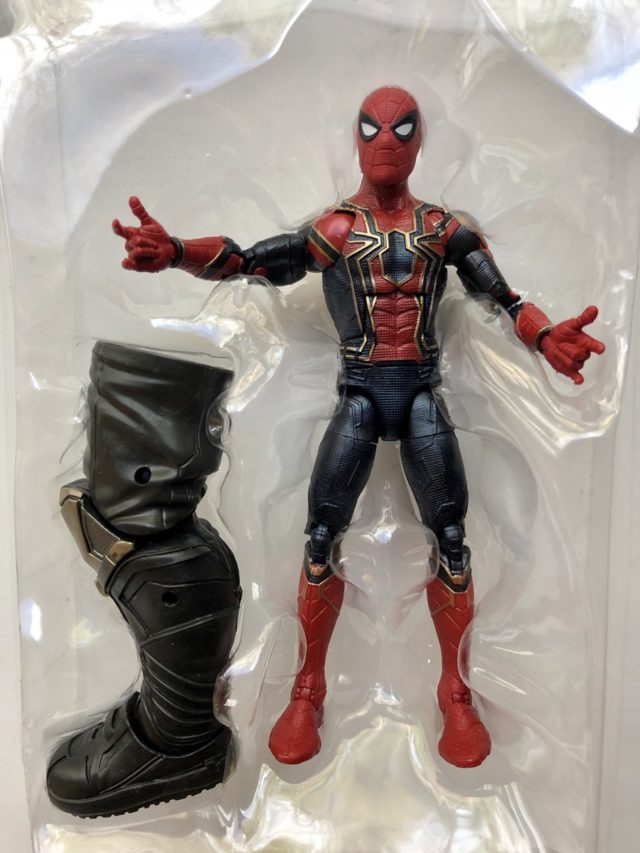 Iron Spider Marvel Legends Figure and Accessories Thanos BAF Leg