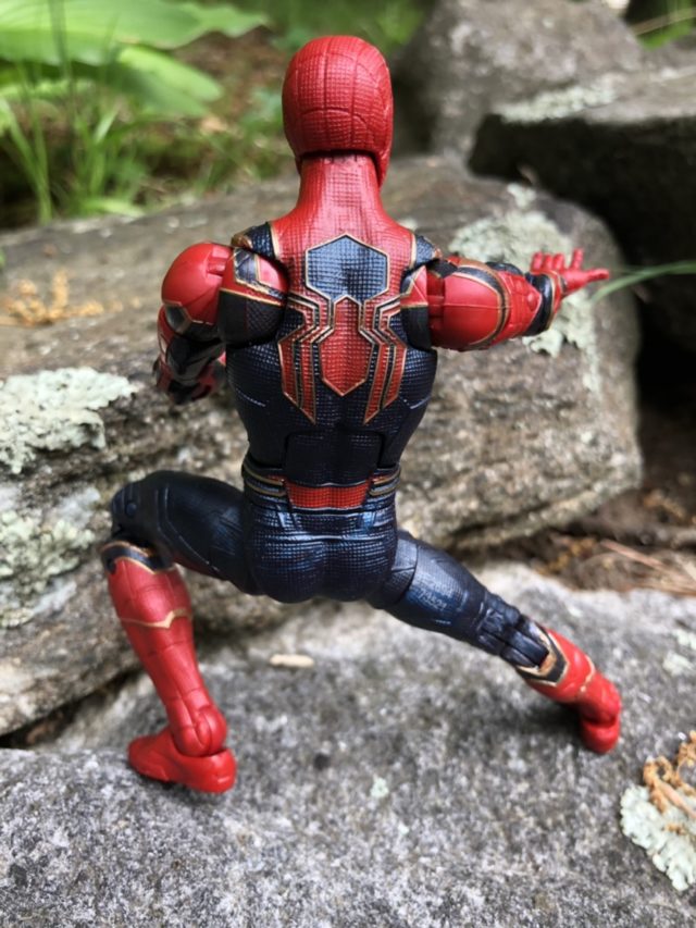 Back of Iron Spider Marvel Legends Infinity War 6" Figure