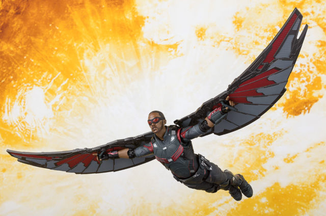 Avengers Infinity War Falcon Figuarts Figure Flying Wings