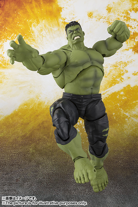 Avengers Infinity War Hulk SH Figuarts Figure Jumping