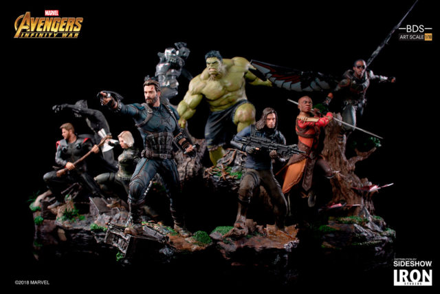 Iron Studios Avengers Infinity War Battle of Wakanda Series Statues