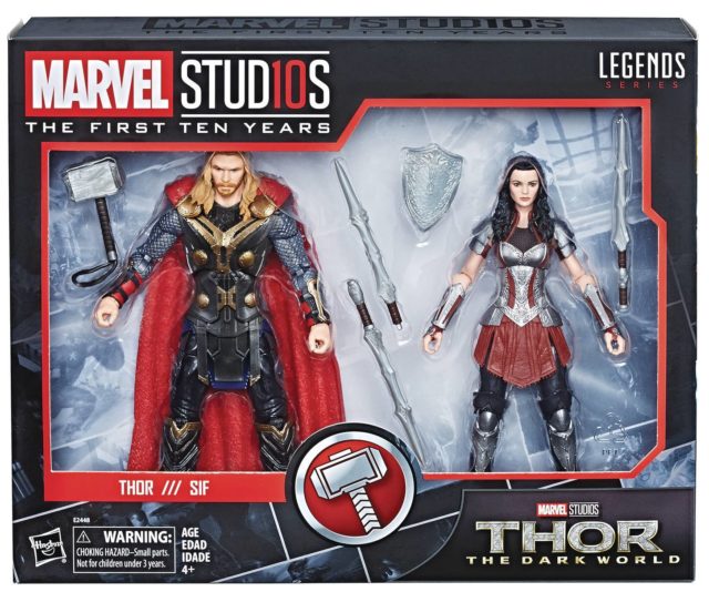 Marvel Legends Thor Dark World and Lady Sif Two Pack Packaged