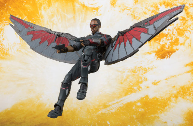SH Figuarts Infinity War Falcon Figure with Guns