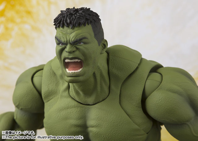 Yelling Head on Bandai Hulk Figuarts Figure Infinity War