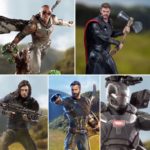 Iron Studios Infinity War Thor! Falcon! War Machine! Cap! Bucky!