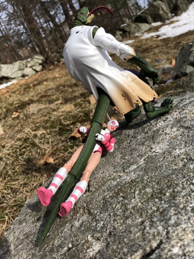Gwenpool Being Dragged by Marvel Legends 6" Lizard Figure