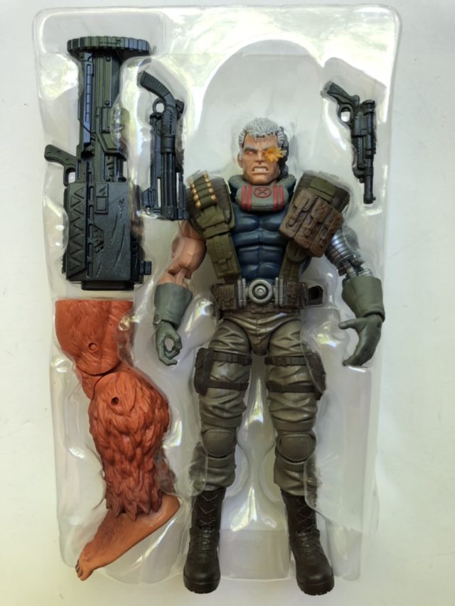 Cable Marvel Legends 2018 Figure and Accessories with Sasquatch Leg