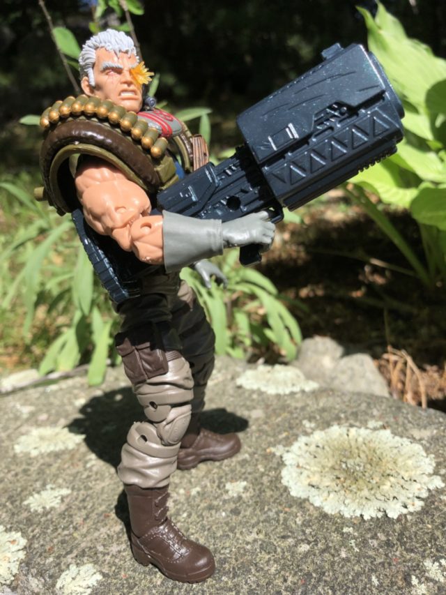 2018 Marvel Legends Cable Action Figure with Big Gun under Arm