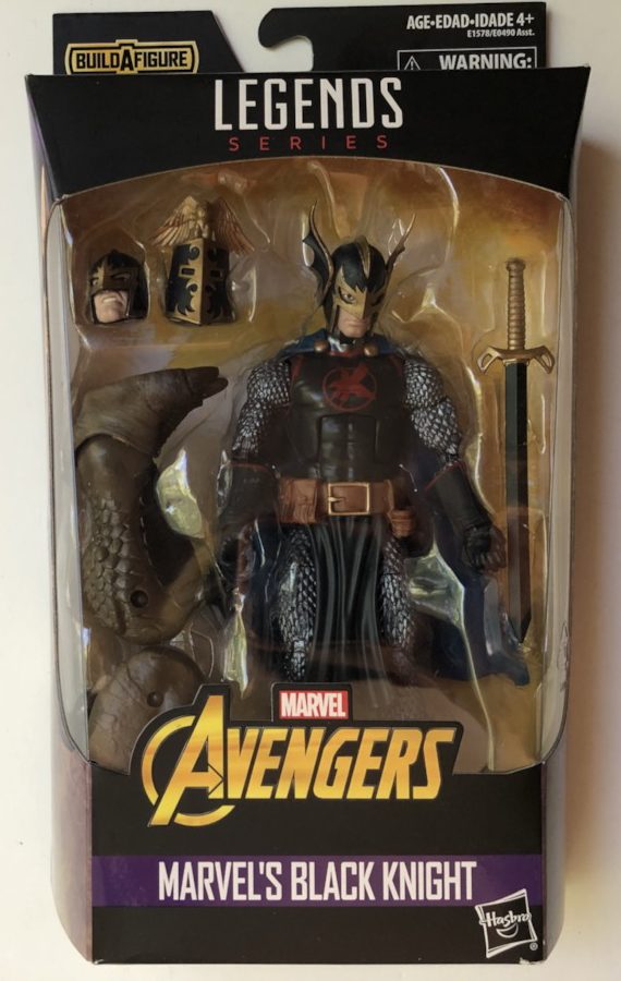 Avengers Legends Black Knight Figure Packaged