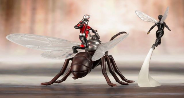 Back of Marvel ARTFX+ Antman and Wasp Figures