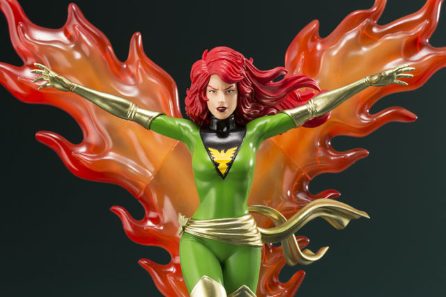 Close-Up of Kotobukiya X-Men Animated Phoenix Jean Grey ARTFX+ Figure