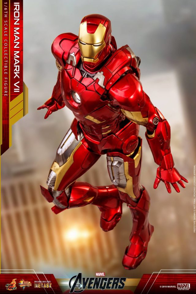Mark 7 Iron Man Hot Toys Die-Cast MMS500 Figure