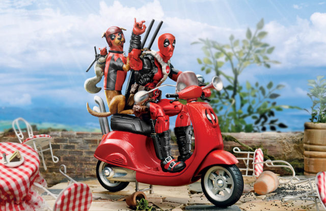 SDCC 2018 Marvel Legends Deadpool Scooter with Dogpool Squirrelpool