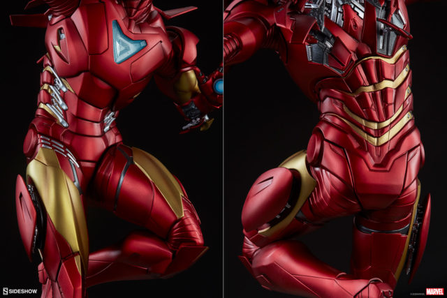 Sideshow Collectibles Iron Man Extremis Mark II Armor Front and Back