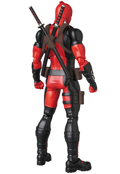 Back of MAFEX Deadpool Action Figure