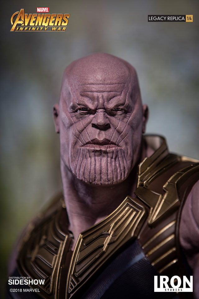 thanos head statue