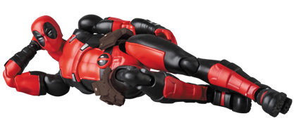 Deadpool MAFEX Figure in Sexy Lying Down Pose