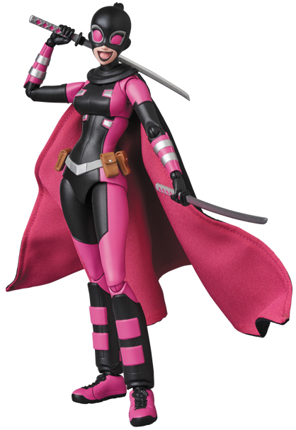 Evil Gwenpool MAFEX Figure Holding Swords