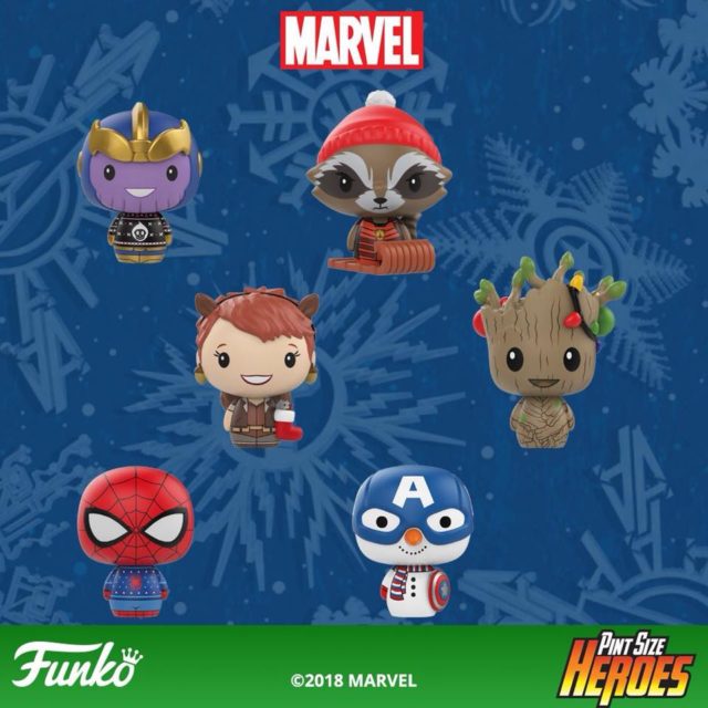 Funko Holiday Pint Size Heroes Marvel Figures Thanos Spider-Man Squirrel Girl