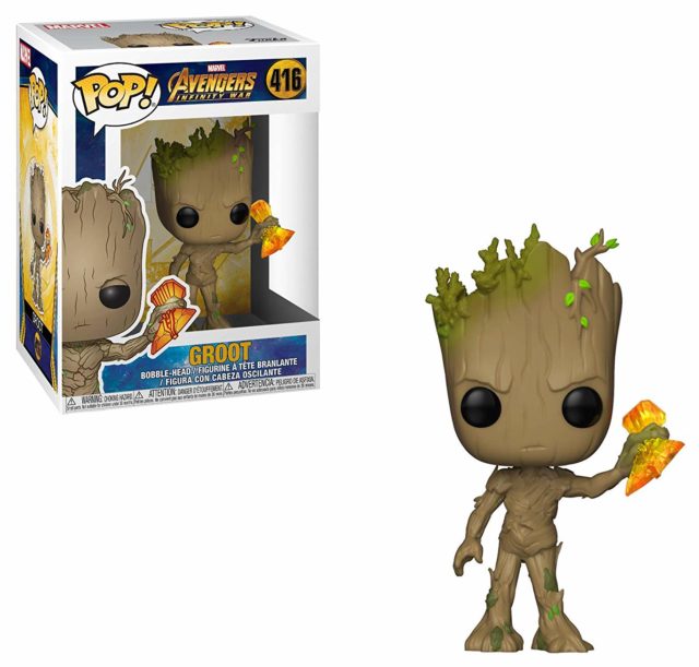 Funko POP Vinyls Infinity War Wave 2 Groot with Stormbringer