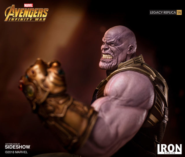 Growling Head on Iron Studios Legacy Replicas Thanos Figure