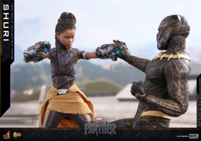 Hot Toys Black Panther Shuri vs. Killmonger 12 Inch Figures