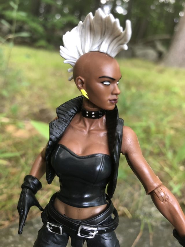 Marvel Legends Mohawk Storm Head Sculpt Side View 2018