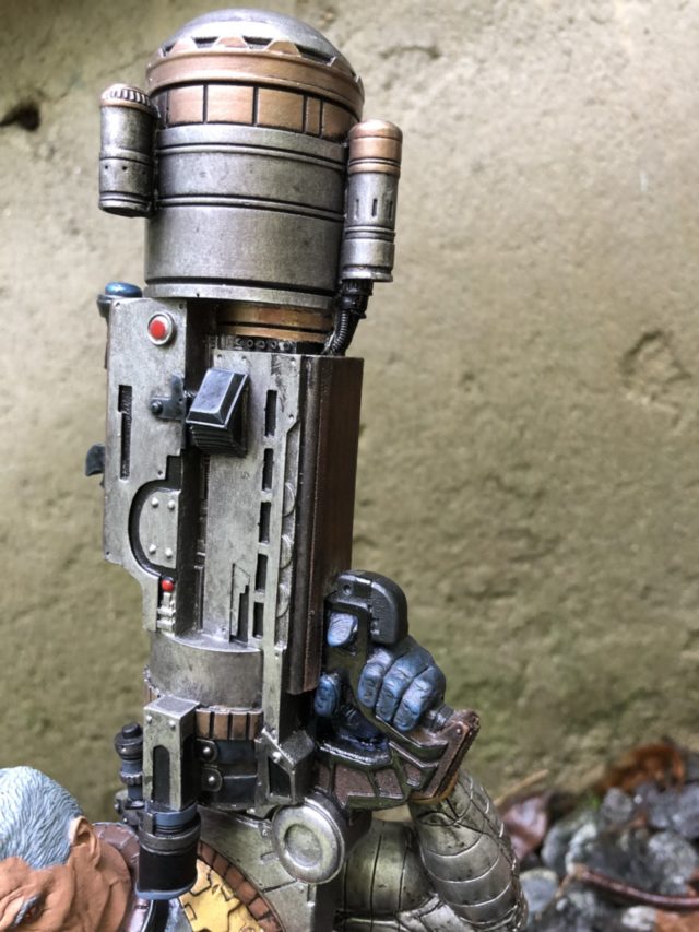 Close-Up of Diamond Select Cable Statue Gun BFG