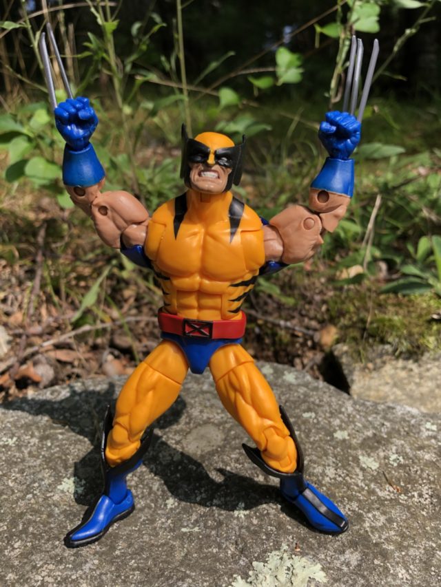 Tiger Stripe Wolverine Marvel Legengs 6" Figure with Arms in Air