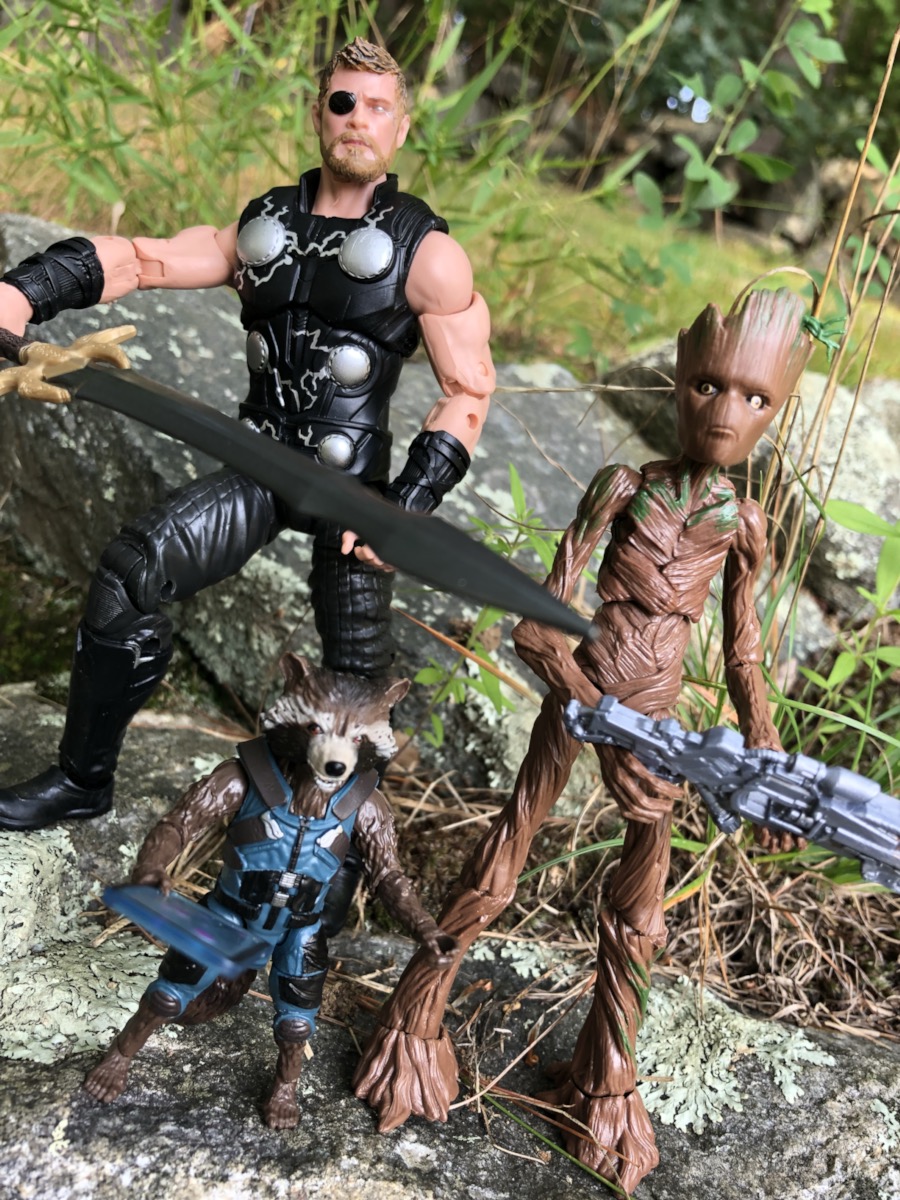 marvel legends rocket and groot