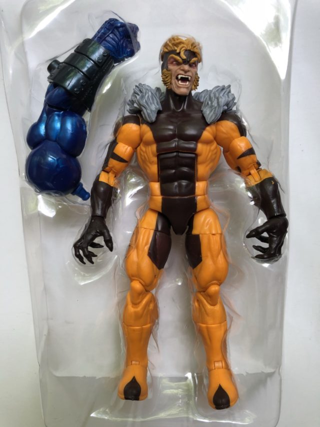 Sabertooth Marvel Legends 2018 Figure with Apocalypse BAF Left Arm