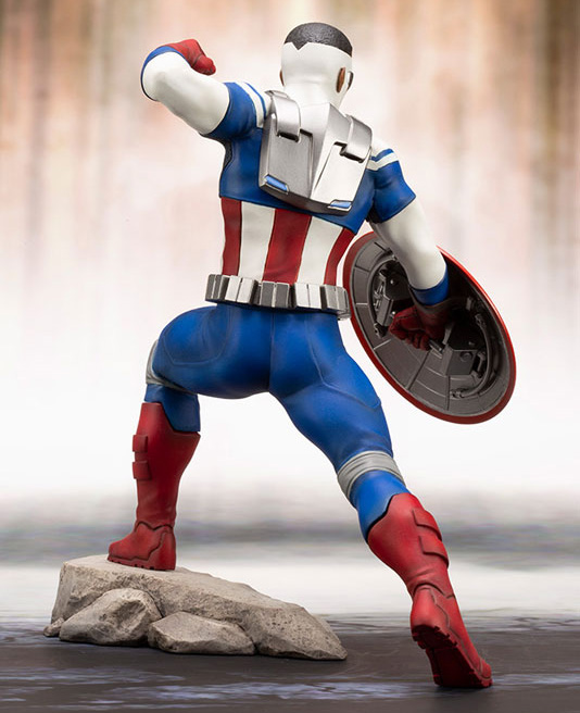 Back of Sam Wilson Captain America Kotobukiya Statue ARTFX