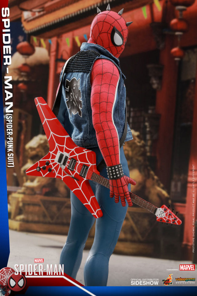 Back of Spider-Punk Hot Toys Figure