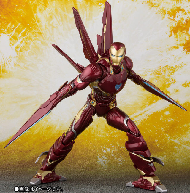 Bluefin Avengers Infinity War SH Figuarts Iron Man Mark 50 Figure with Blades