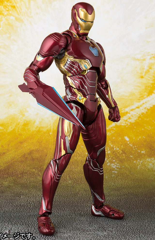 Iron Man Mark 50 Figuarts Figure with Nanotech Weapons Accessories
