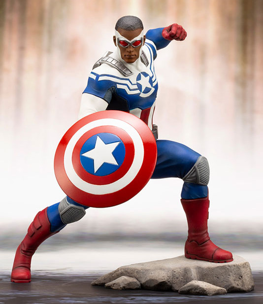 Kotobukiya Sam Wilson Captain America ARTFX+ Statue PO! - Marvel 